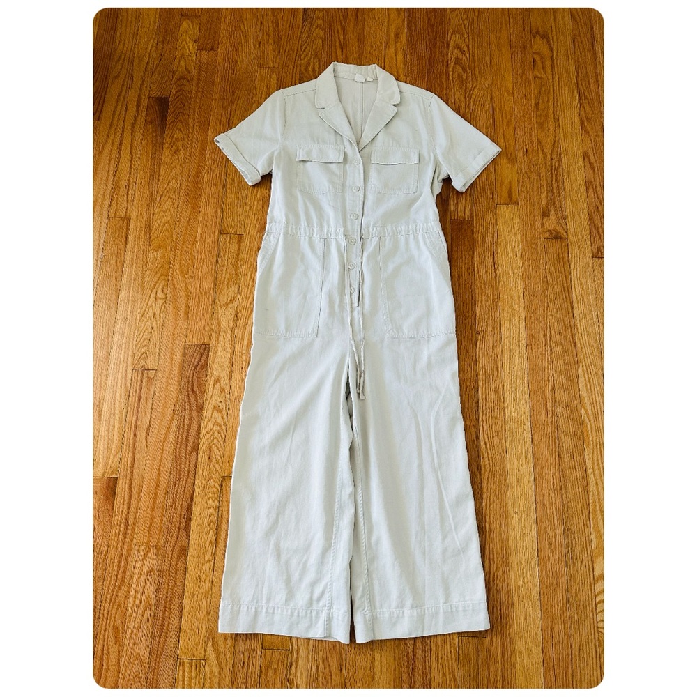 ★ Gap Utility Jumpsuit - Color Off white/ Grey Stone ★ - Picture 3 of 17
